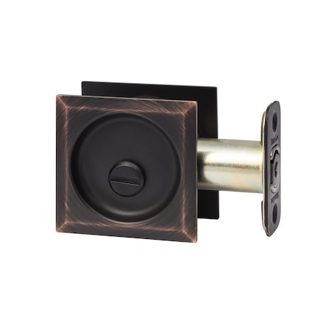 Sure-Loc Hardware Sure-Loc Hardware Square Pocket Door Pull, Passage Polished Brass DP711 3